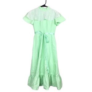 Vintage handmade maxi prairie dress cottage core Halloween costume